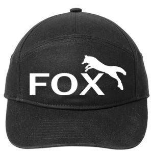 Cute Fox Logo 7-Panel Snapback Hat