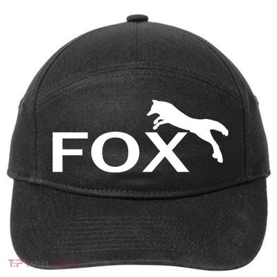 Cute Fox Logo 7-Panel Snapback Hat