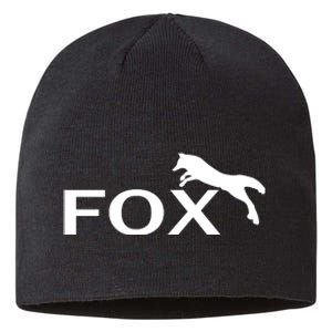 Cute Fox Logo Sustainable Beanie