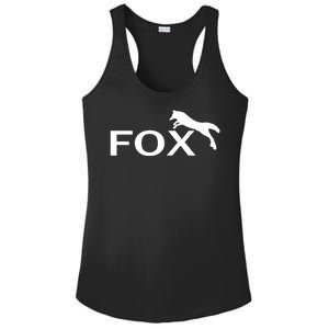 Cute Fox Logo Ladies PosiCharge Competitor Racerback Tank