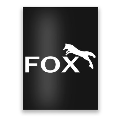 Cute Fox Logo Poster