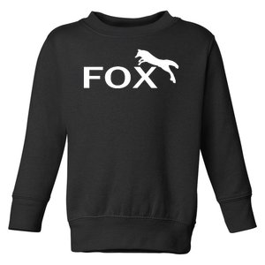 Cute Fox Logo Toddler Sweatshirt