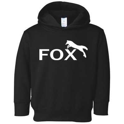 Cute Fox Logo Toddler Hoodie
