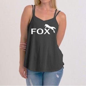 Cute Fox Logo Women's Strappy Tank