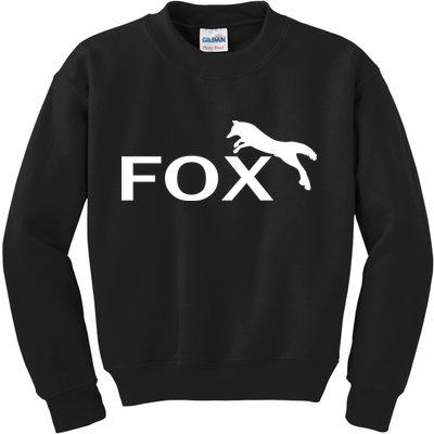Cute Fox Logo Kids Sweatshirt