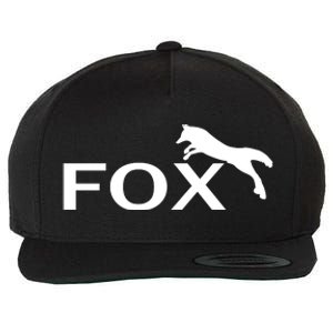 Cute Fox Logo Wool Snapback Cap