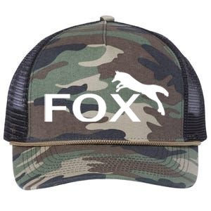 Cute Fox Logo Retro Rope Trucker Hat Cap