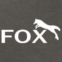 Cute Fox Logo Cotton Canvas Backpack