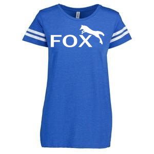 Cute Fox Logo Enza Ladies Jersey Football T-Shirt