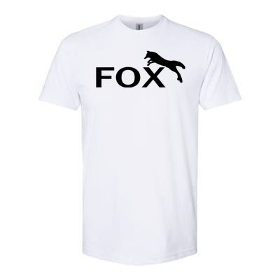 Cute Fox Logo Softstyle® CVC T-Shirt