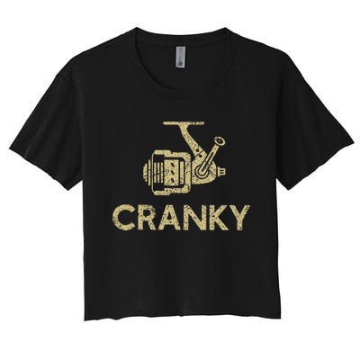 Crankbait Fishing Lure Cranky Women's Crop Top Tee