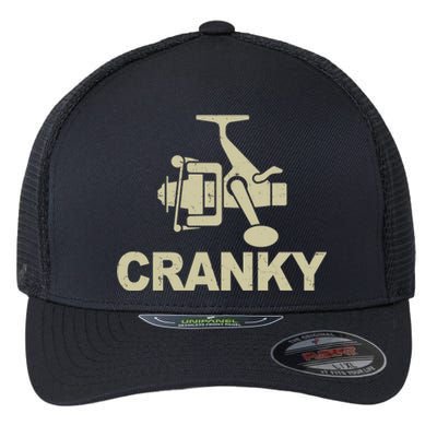 Crankbait Fishing Lure Cranky Funny Fishing Gift Flexfit Unipanel Trucker Cap