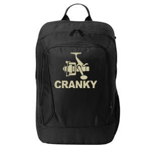 Crankbait Fishing Lure Cranky Funny Fishing Gift City Backpack