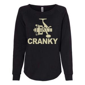 Crankbait Fishing Lure Cranky Funny Fishing Gift Womens California Wash Sweatshirt