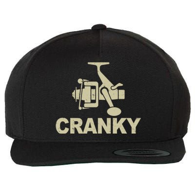 Crankbait Fishing Lure Cranky Funny Fishing Gift Wool Snapback Cap