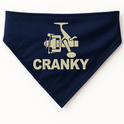 Crankbait Fishing Lure Cranky Funny Fishing Gift USA-Made Doggie Bandana