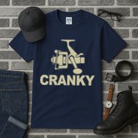 Crankbait Fishing Lure Cranky Funny Fishing Gift Tall T-Shirt