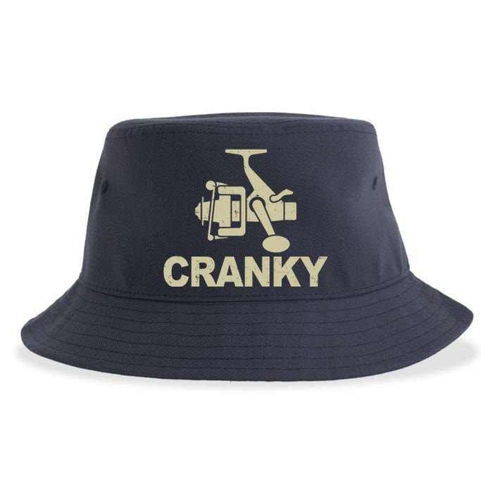 Crankbait Fishing Lure Cranky Funny Fishing Gift Sustainable Bucket Hat