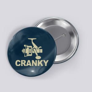 Crankbait Fishing Lure Cranky Funny Fishing Gift Button