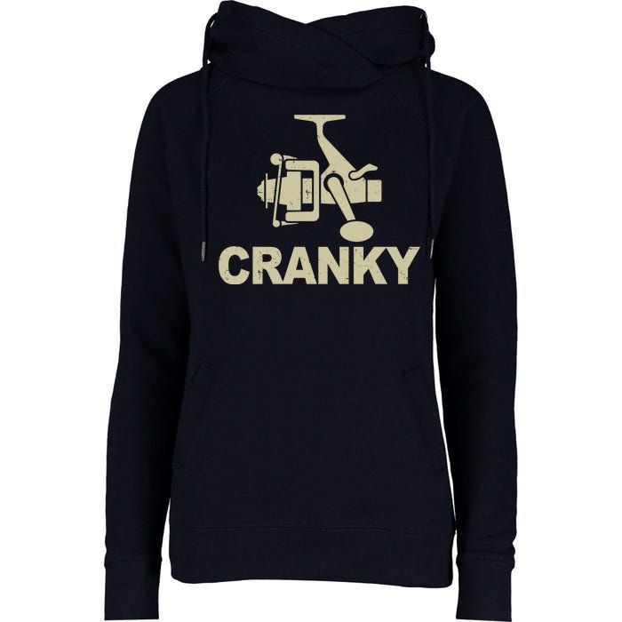 Crankbait Fishing Lure Cranky Funny Fishing Gift Womens Funnel Neck Pullover Hood