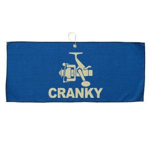 Crankbait Fishing Lure Cranky Funny Fishing Gift Large Microfiber Waffle Golf Towel