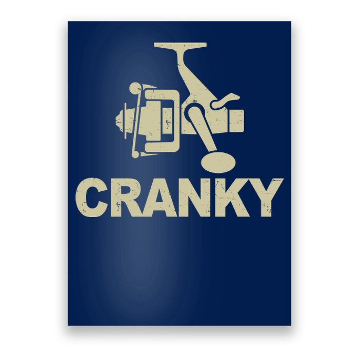 Crankbait Fishing Lure Cranky Funny Fishing Gift Poster