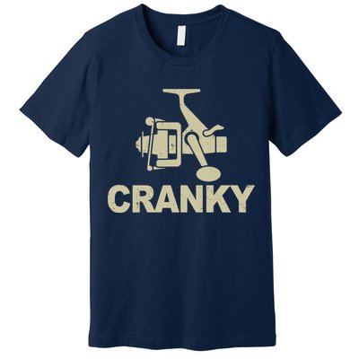 Crankbait Fishing Lure Cranky Funny Fishing Gift Premium T-Shirt