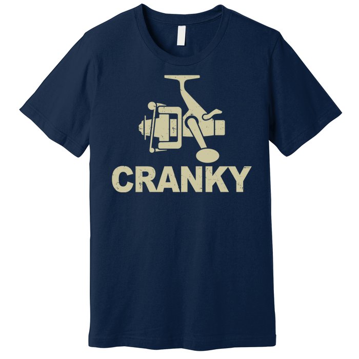 Crankbait Fishing Lure Cranky Funny Fishing Gift Premium T-Shirt