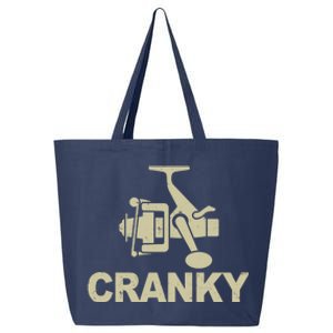 Crankbait Fishing Lure Cranky Funny Fishing Gift 25L Jumbo Tote