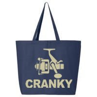 Crankbait Fishing Lure Cranky Funny Fishing Gift 25L Jumbo Tote