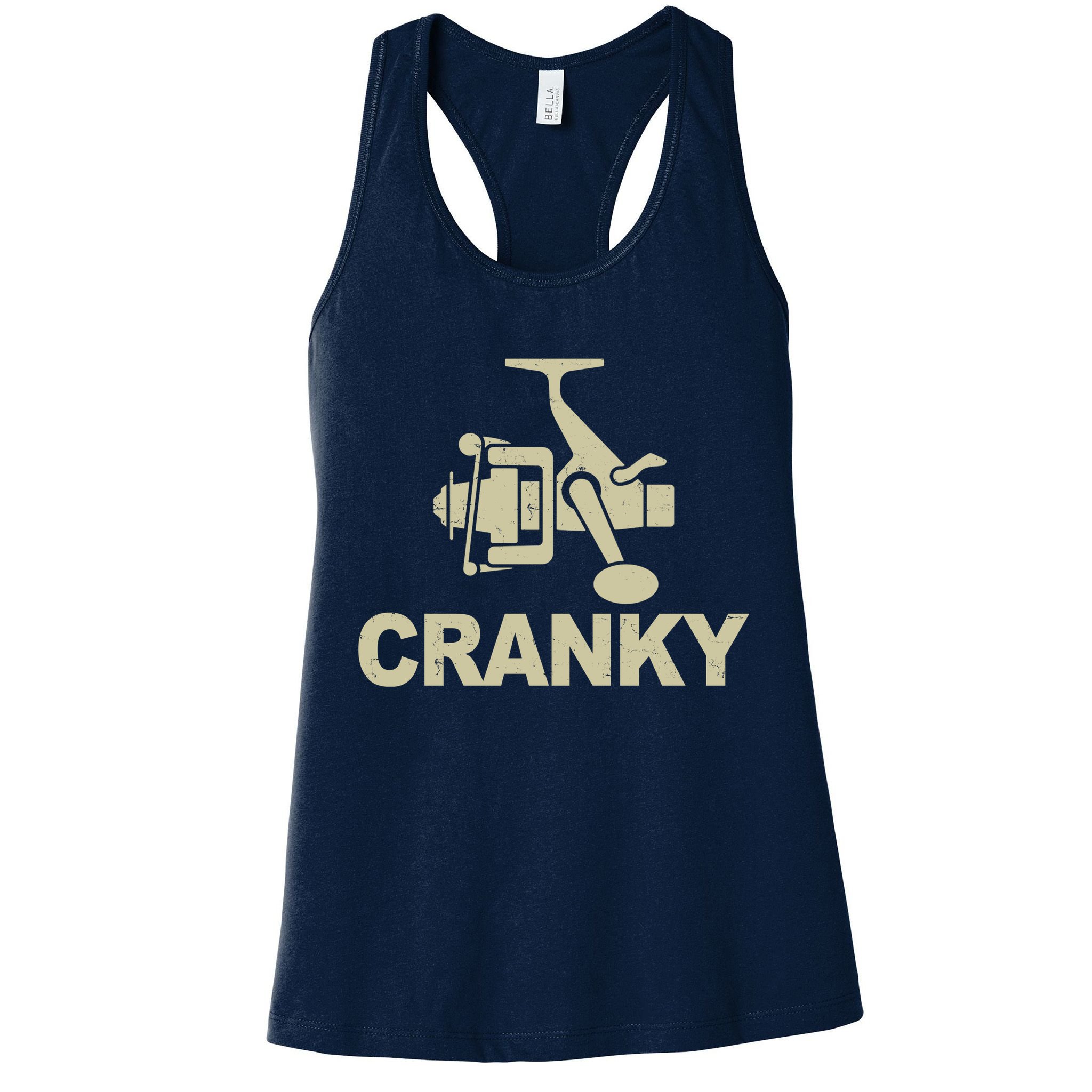 Crankbait Fishing Lure Cranky Funny Fishing Gift Womens Tank Top