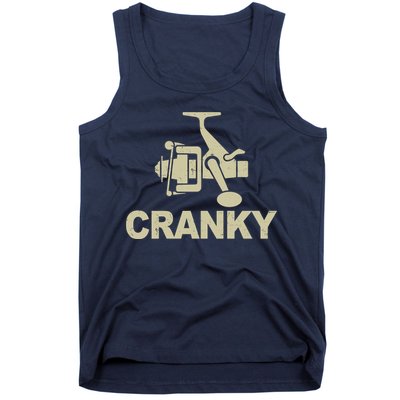 Crankbait Fishing Lure Cranky Funny Fishing Gift Tank Top