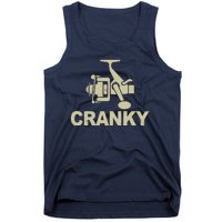 Crankbait Fishing Lure Cranky Funny Fishing Gift Tank Top