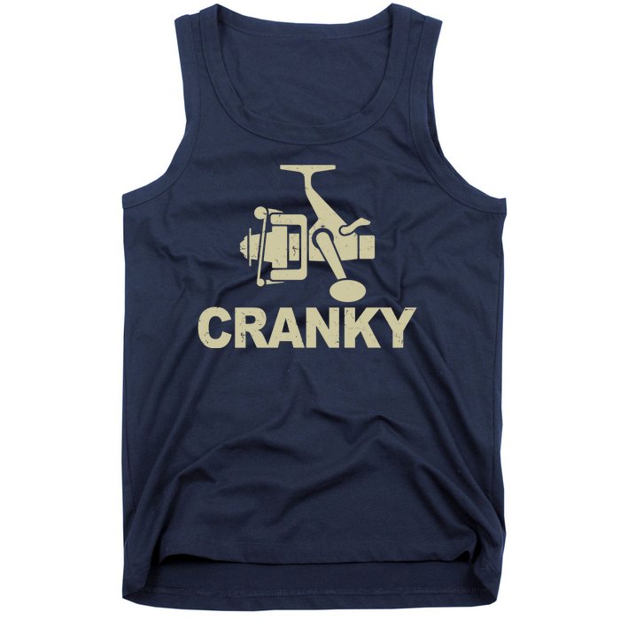 Crankbait Fishing Lure Cranky Funny Fishing Gift Tank Top