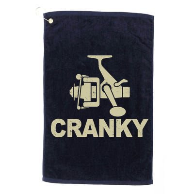 Crankbait Fishing Lure Cranky Funny Fishing Gift Golf Towel