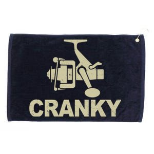 Crankbait Fishing Lure Cranky Funny Fishing Gift Grommeted Golf Towel