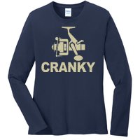 Crankbait Fishing Lure Cranky Funny Fishing Gift Ladies Long Sleeve Shirt