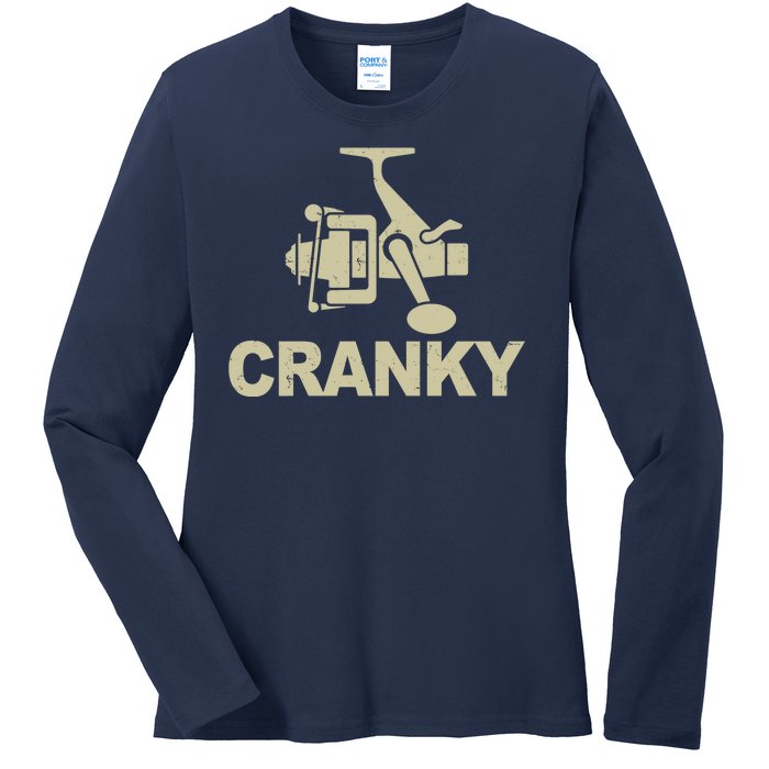 Crankbait Fishing Lure Cranky Funny Fishing Gift Ladies Long Sleeve Shirt