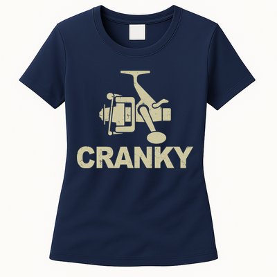 Crankbait Fishing Lure Cranky Funny Fishing Gift Womens T-Shirt