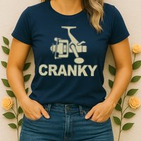 Crankbait Fishing Lure Cranky Funny Fishing Gift Womens T-Shirt