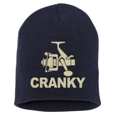 Crankbait Fishing Lure Cranky Funny Fishing Gift Short Acrylic Beanie