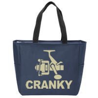 Crankbait Fishing Lure Cranky Funny Fishing Gift Zip Tote Bag