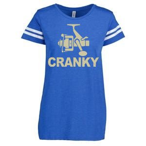 Crankbait Fishing Lure Cranky Funny Fishing Gift Enza Ladies Jersey Football T-Shirt