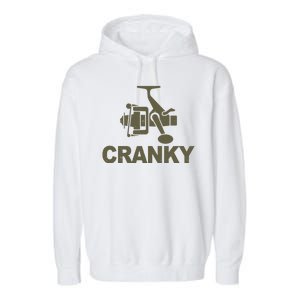 Crankbait Fishing Lure Cranky Funny Fishing Gift Garment-Dyed Fleece Hoodie