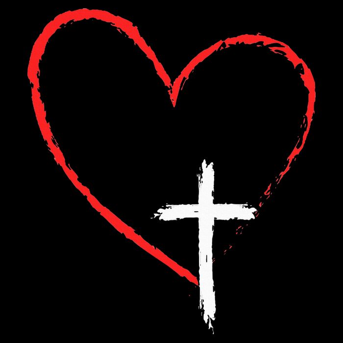 Christian Faith Love Heart Jesus God Cross T-Shirt