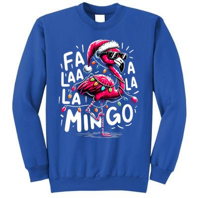 Christmas Fa La La Mingo Flamingo Xmas Gift Sweatshirt