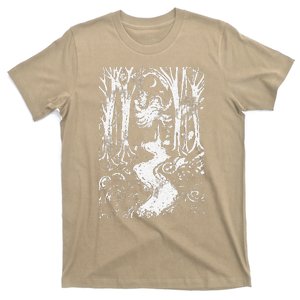 Creepy Forest Lazy Halloween Costume Spooky Gothic T-Shirt