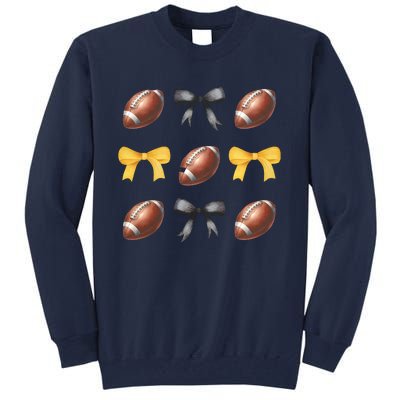 Coquette Football Lover Funny Sport football  Tall Sweatshirt