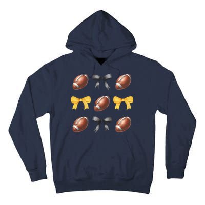 Coquette Football Lover Funny Sport football  Tall Hoodie