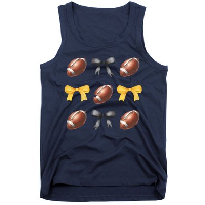 Coquette Football Lover Funny Sport football  Tank Top